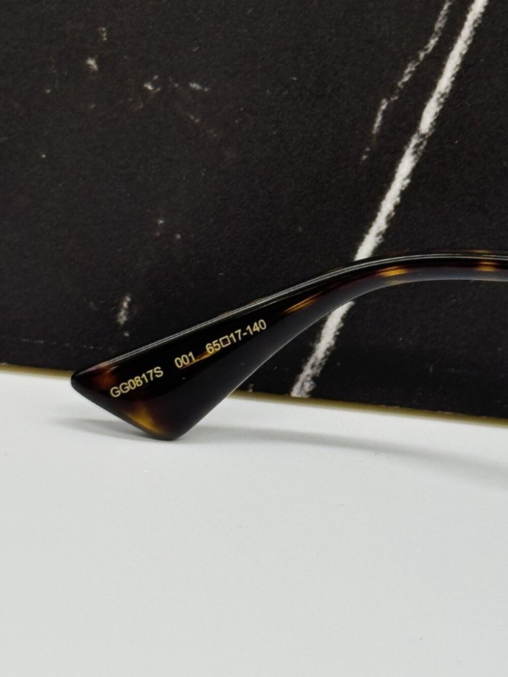 NEW GUCCI GG0817S 001 SUNGLASSES GOLD/GRAY WOMEN EYEWEAR - Picture 9 of 11